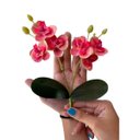 Ver imagem 3 de 5 Flores Exóticas Rosa Artificiais para Vasos Decorativos e Arra