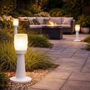 Ver imagem 3 de Kit 8 Balizadores Luminárias Branco Jardim com Globo Timonei