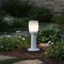 Ver imagem 4 de Kit 8 Balizadores Luminárias Branco Jardim com Globo Timonei