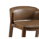 Ver imagem 4 de Banqueta Média 65cm de Madeira Maciça Ilha de Cozinha Bar Balcão Bancada - Maísa Champagne/couríssim