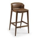 Ver imagem 3 de Banqueta Média 65cm de Madeira Maciça Ilha de Cozinha Bar Balcão Bancada - Maísa Champagne/couríssim