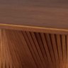 Mesa de Jantar Retangular Base Ripada Orgânica Dália Madeira Maciça:nogueira/220x110cm - 4