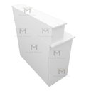 Ver imagem 3 de BALCÃO APOIO LOJA M22.2020.B 100% MDF(CAIXA, LOJA, ORGANIZA) MUNDI MOVEIS