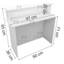 Ver imagem 6 de BALCÃO APOIO LOJA M22.2020.B 100% MDF(CAIXA, LOJA, ORGANIZA) MUNDI MOVEIS