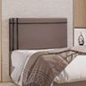 Cabeceira Estofada Royal 160cm Suede Fita Preta Vs Decor Café - 6