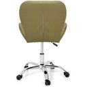 Ver imagem 4 de Cadeira Slim Office Estofada Base Giratória Cromada - Nude
