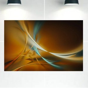 Quadro Decorativo Tela Canvas Abstratro Ref:qbab20 Lojall 120 X 80 Cm Borda Infinita