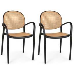 Kit 2 Cadeiras de Jantar Roma com Braço para Sala e Cozinha - 1
