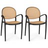 Kit 2 Cadeiras de Jantar Roma com Braço para Sala e Cozinha - 1