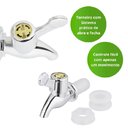 Ver imagem 3 de Suqueira Dupla Vidro Inox com Suporte Dispenser 4 Litros Agua Suco Festa Casamento Premium Luxo