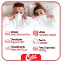 Ver imagem 5 de Colchão Casal Castor Class Mola Pocket 25x138x188 Branco e Bege