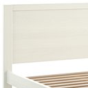Ver imagem 5 de Cama Casal 140cm Madeira Maciça Lazio Branco F07 - Mpozenato