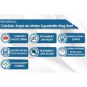Ver imagem 3 de Cama Box Baú King: Colchão Molas Anjos Superlastic King Best + Base CRC Courano White(193x203)