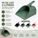 Ver imagem 2 de Pa de Lixo Grande 2 Litros Multiuso Coletora Manual Polipropileno Resistente Pratica Funcional