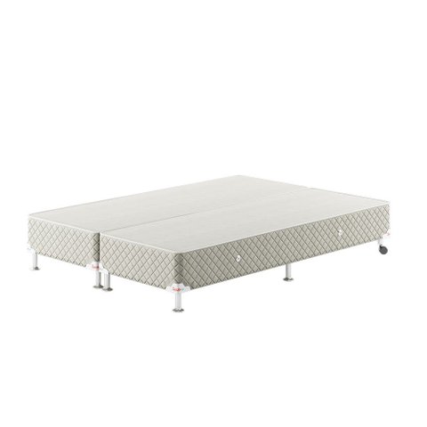 Base Box Bipartido Queen Spubio Spu+ Incofal Bege 158x198x31cm
