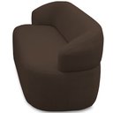 Ver imagem 6 de Sofá 3 Lugares Orgânico Sala de Estar Living 170cm Carmen F04 Veludo Marrom - Lyam Decor