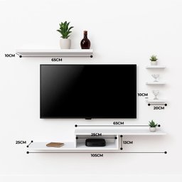 Kit Nicho Prateleiras para Quarto Gamer Rack P/ Tv Videogame - 6