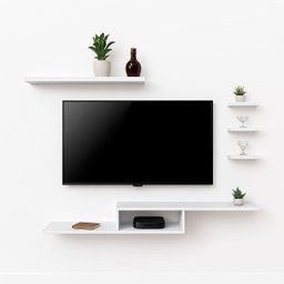 Kit Nicho Prateleiras para Quarto Gamer Rack P/ Tv Videogame - 5