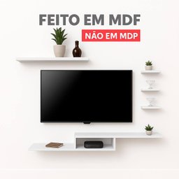 Kit Nicho Prateleiras para Quarto Gamer Rack P/ Tv Videogame - 2