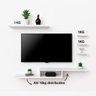 Kit Nicho Prateleiras para Quarto Gamer Rack P/ Tv Videogame - 7