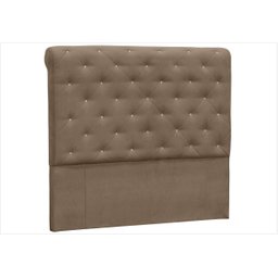Cabeceira Casal 145 Cm Buona Notte Suede Liso - D'monegatto Dmonegatto Suede Liso Marrom Chocolate - 1