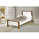 Ver imagem 2 de Mini Cama Infantil Meli com Proteção Mdf e Pes de Madeira com Colchão