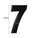 Ver imagem 2 de Número 7 Residencial Preto 14cm De Altura