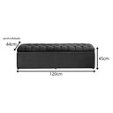 Ver imagem 4 de Calçadeira Baú Imperatriz 120 cm Suede Marrom Claro