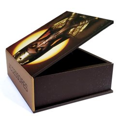 Caixa Porta Acessórios Ouro Negro - Mdf 12x12cm - 2