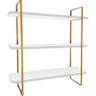 Prateleira Nicho de Parede Tripla Hone Slim Modelo Industrial Decoração Sala Quarto - 3