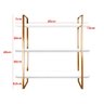 Prateleira Nicho de Parede Tripla Hone Slim Modelo Industrial Decoração Sala Quarto - 4