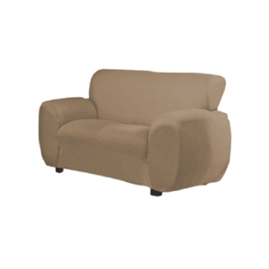 Capa de Sofá Coladinha Kit 2 Lugares Bege