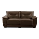 Ver imagem 3 de Sofá 2 e 3 Lugares Sara 1,50x2,00m Suede Marrom Adonai Estofados