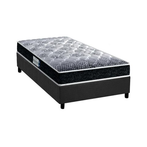 Cama Box Solteiro: Colchão Espuma D33 Probel /EP Anatômico Advanced Tech1500 + Base CRC Suede Gray(8