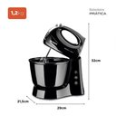Ver imagem 4 de Kit Air Fryer Mondial 4l 1500w e Batedeira Mondial Pratica 3,6l 400w