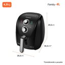 Ver imagem 3 de Kit Air Fryer Mondial 4l 1500w e Batedeira Mondial Pratica 3,6l 400w