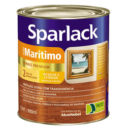Verniz Natural Acetinado 900ml - SPARLACK (5203124) - 1