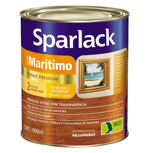 Verniz Natural Acetinado 900ml - SPARLACK (5203124)