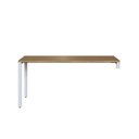 Ver imagem 6 de Escrivaninha Mesa Escritório Diretoria com Balcão Home Office Concept 3 Gavetas 1 Porta 180cm Nogal