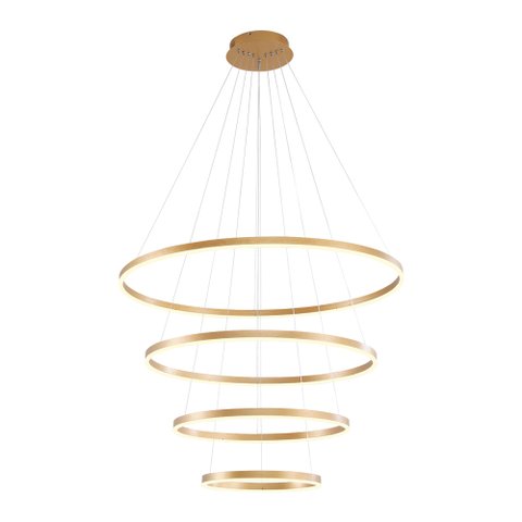 Lustre Pendente Nitrolux Lp-800 Dourado Led Bivolt