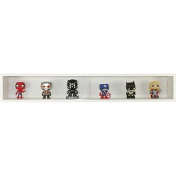 Nicho Funko Portas de Correr Vidro Branco Evolukit - 2
