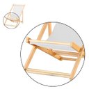 Ver imagem 4 de Espreguiçadeira Dobrável Madeira Maciça Natural Piscina Nv