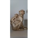 Ver imagem 1 de Escultura Resina Macaco Detalhe Filho 17x8,9