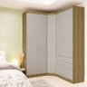 Guarda Roupas Modulado de Canto Diagonal 3 Peças com 5 Portas e 4 Gavetas Paris Luciane Móveis - 2