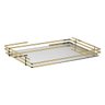 Bandeja Hara Celine Base Espelhada 41 X 30 Cm:dourada - 1