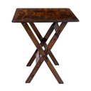 Ver imagem 2 de Mesa Dobrável 70x70 Cm em Madeira Maciça - Imbuia