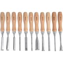 Ver imagem 1 de Jogo Formão para Entalhar Madeira com 11 Peças Cabo Madeira Vonder