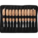 Ver imagem 5 de Jogo Formão para Entalhar Madeira com 11 Peças Cabo Madeira Vonder