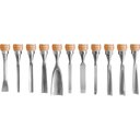 Ver imagem 2 de Jogo Formão para Entalhar Madeira com 11 Peças Cabo Madeira Vonder