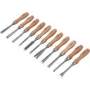 Ver imagem 3 de Jogo Formão para Entalhar Madeira com 11 Peças Cabo Madeira Vonder